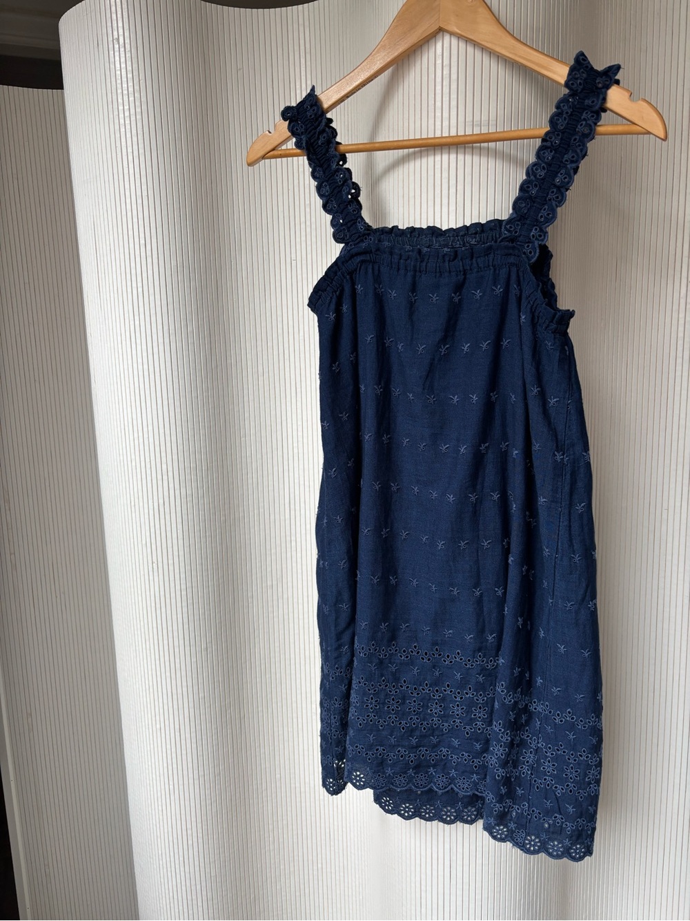 GAP Navy Eyelet Strap Sundress